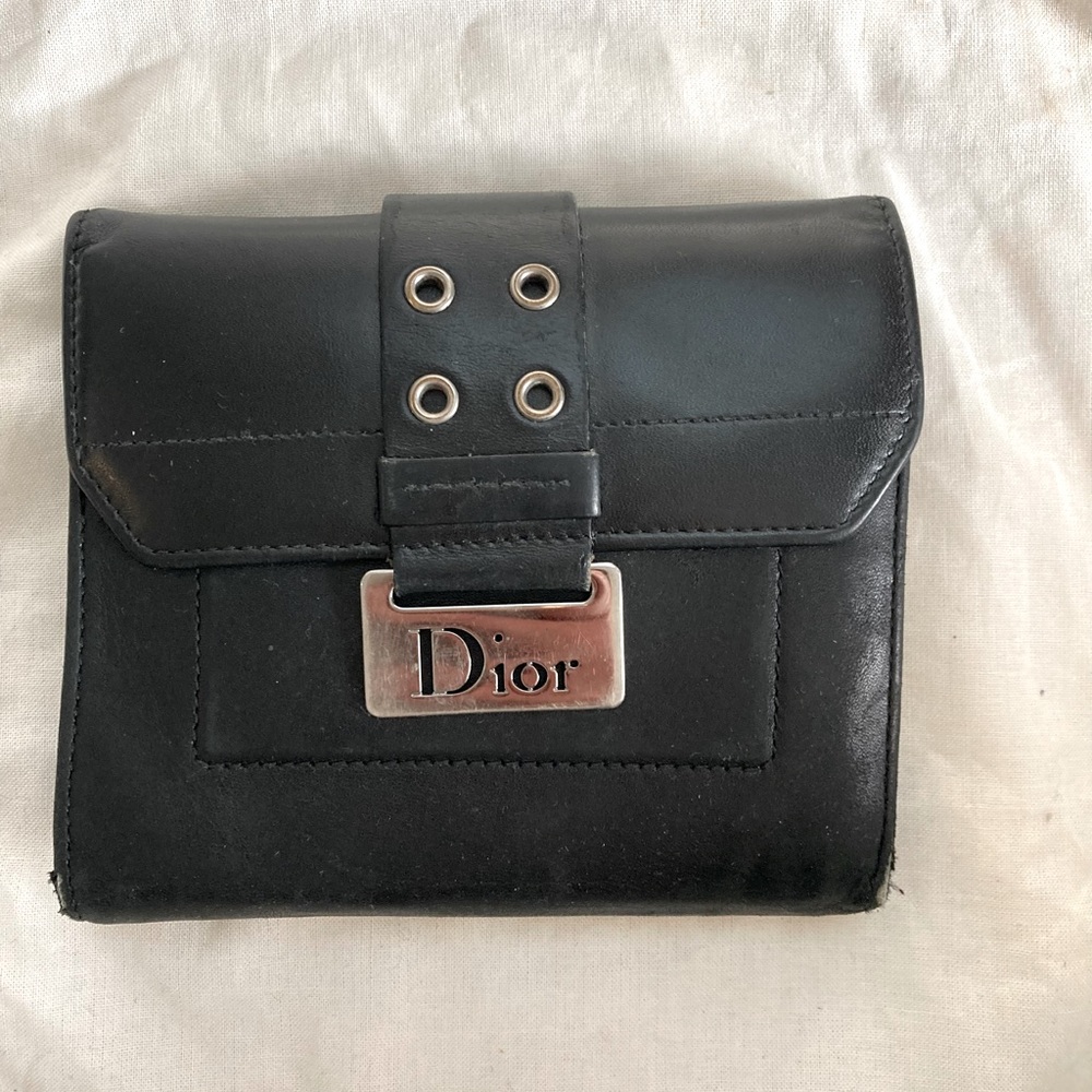 Dior Black leather wallet